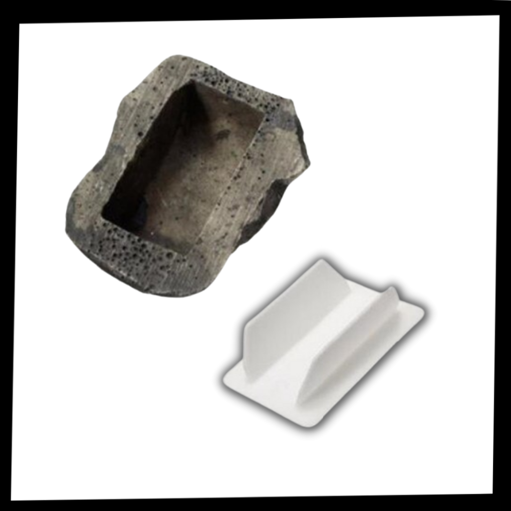 Falsk stein for å gjemme nøkler - Ozerty