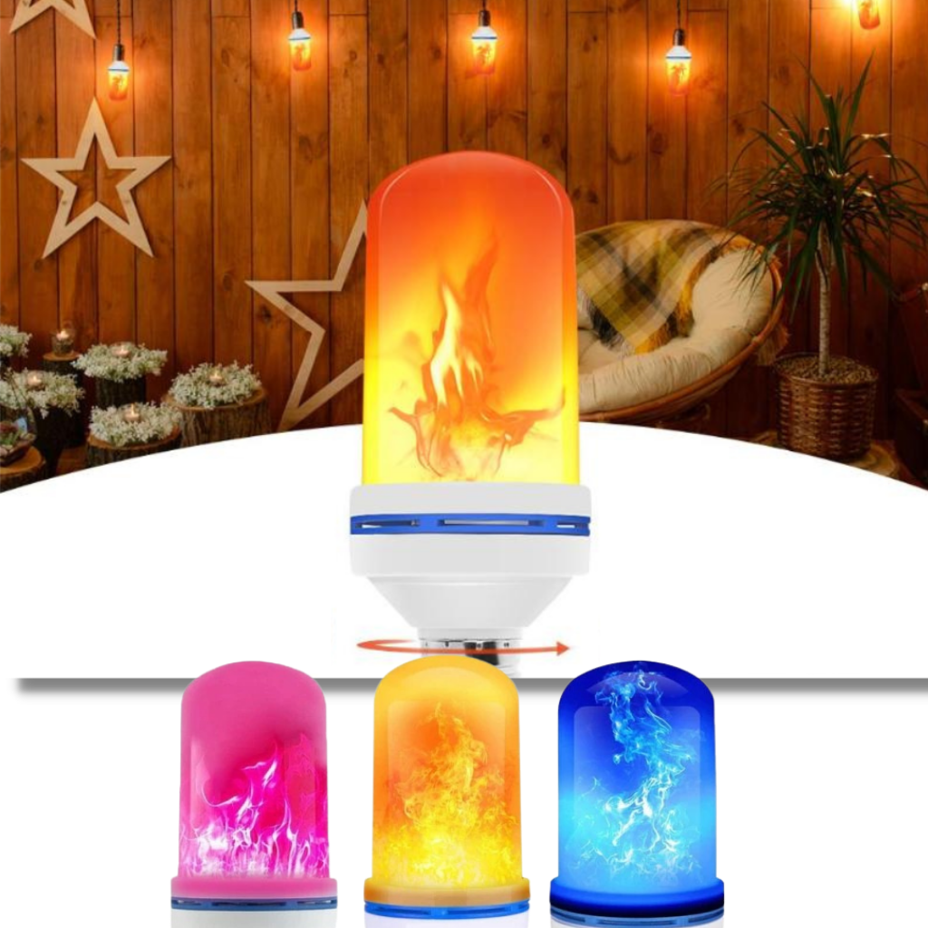 Flimrende LED-flammelampe - Ozerty