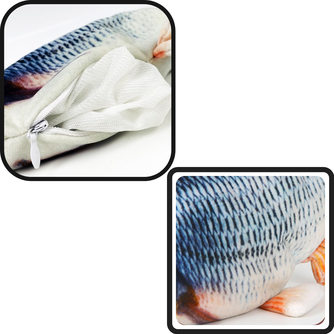 Sprellende fisk katteleke - Ozerty