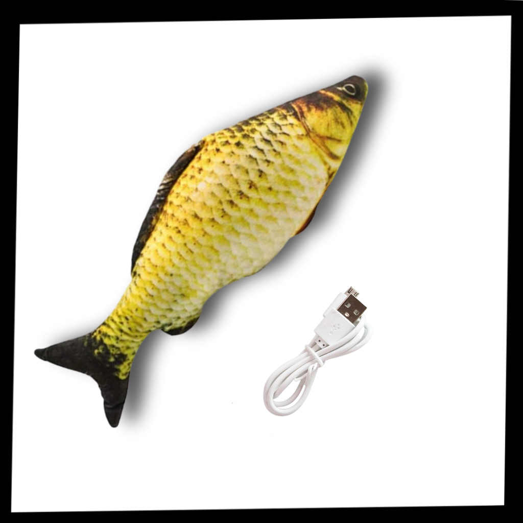 Sprellende fisk katteleke - Ozerty