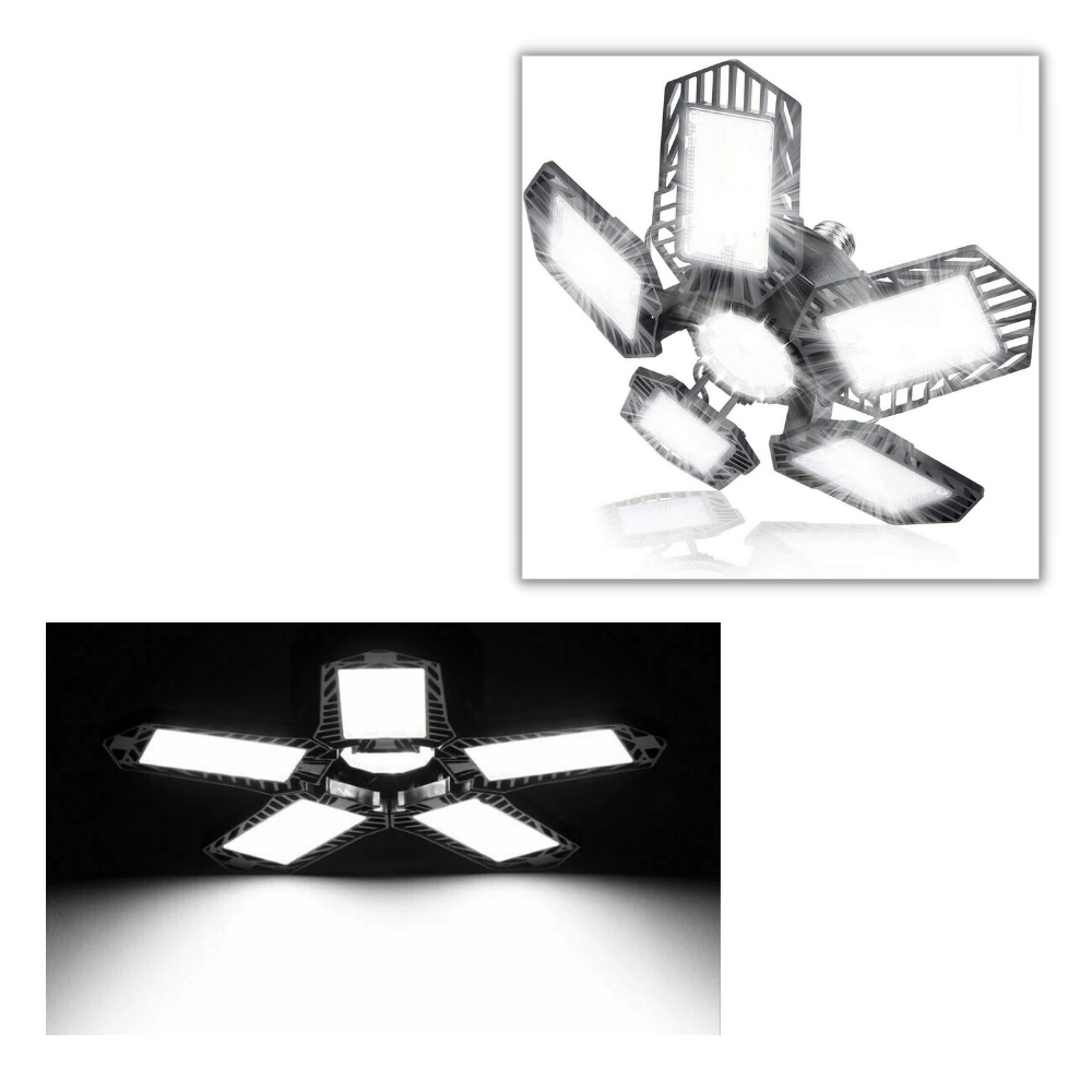 Garasjelys med 5 sammenleggbare paneler - Ozerty