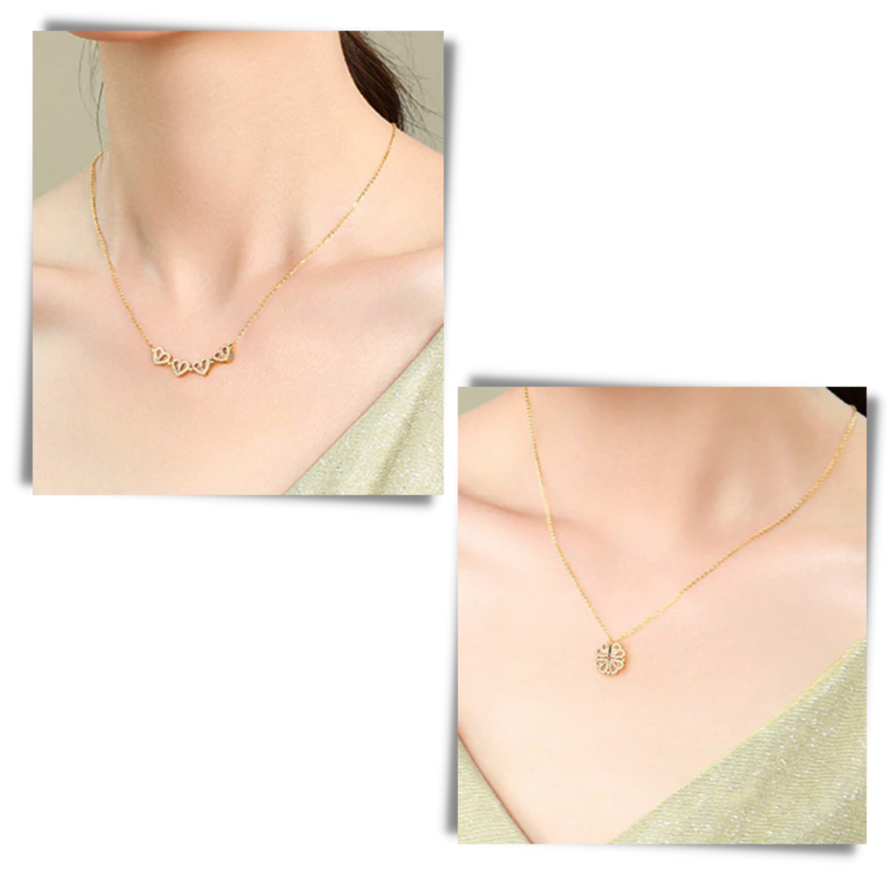 Hjerteformet halskjede - Ozerty