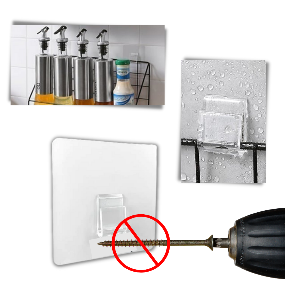 Pakke med selvklebende veggkroker - Ozerty