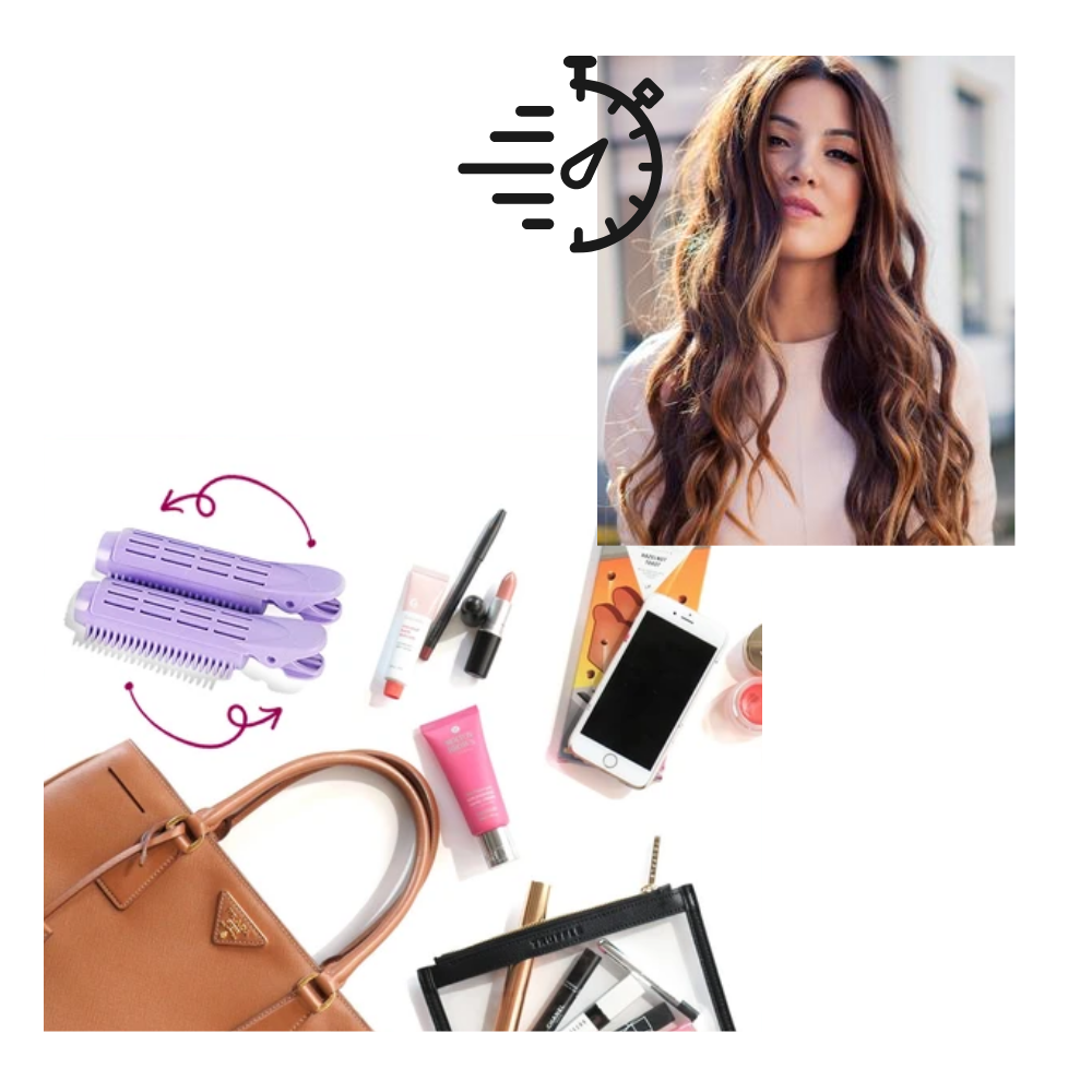 Pakke med 4 hårklips for øyeblikkelig volum - Ozerty