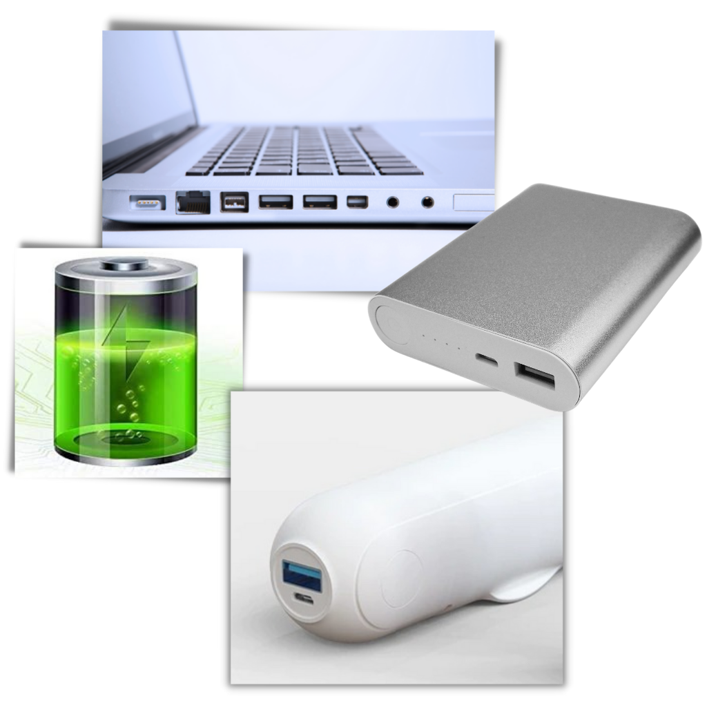 Håndholdt minivifte med USB  - Ozerty
