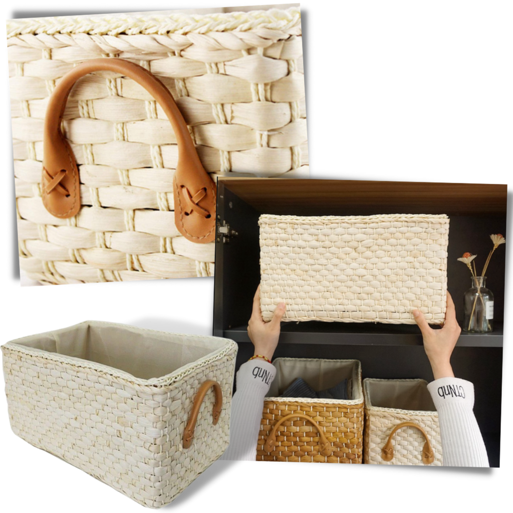 Håndvevd flettekurv - Ozerty