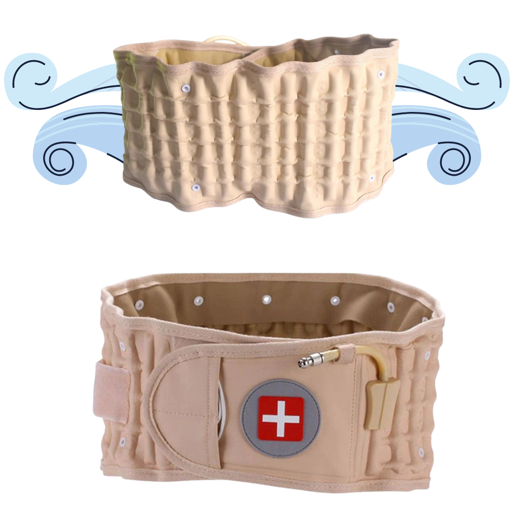 Oppblåsbart dekomprimert belte for korsryggstøtte - Ozerty