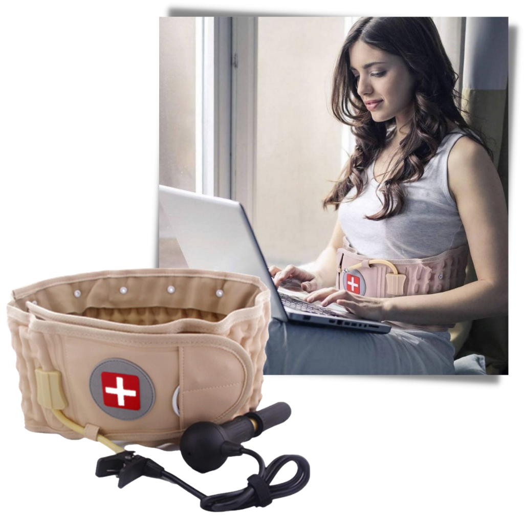 Oppblåsbart dekomprimert belte for korsryggstøtte - Ozerty