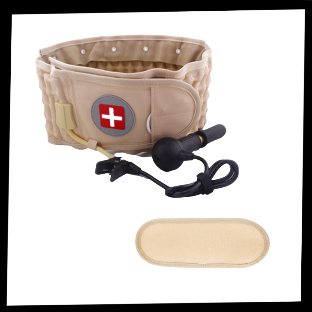 Oppblåsbart dekomprimert belte for korsryggstøtte - Ozerty