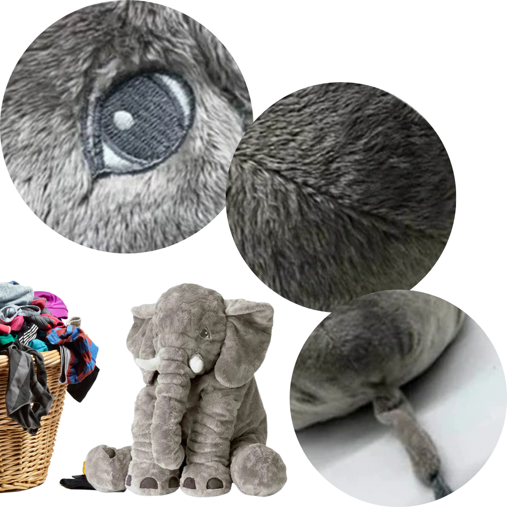 Stor baby elefant plysj pute - Ozerty