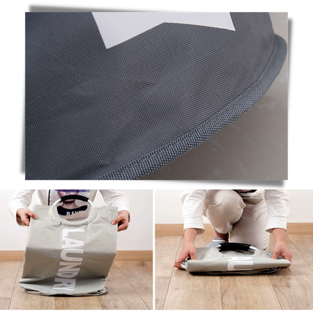 Sammenleggbar skittentøyskurv med håndtak - Ozerty