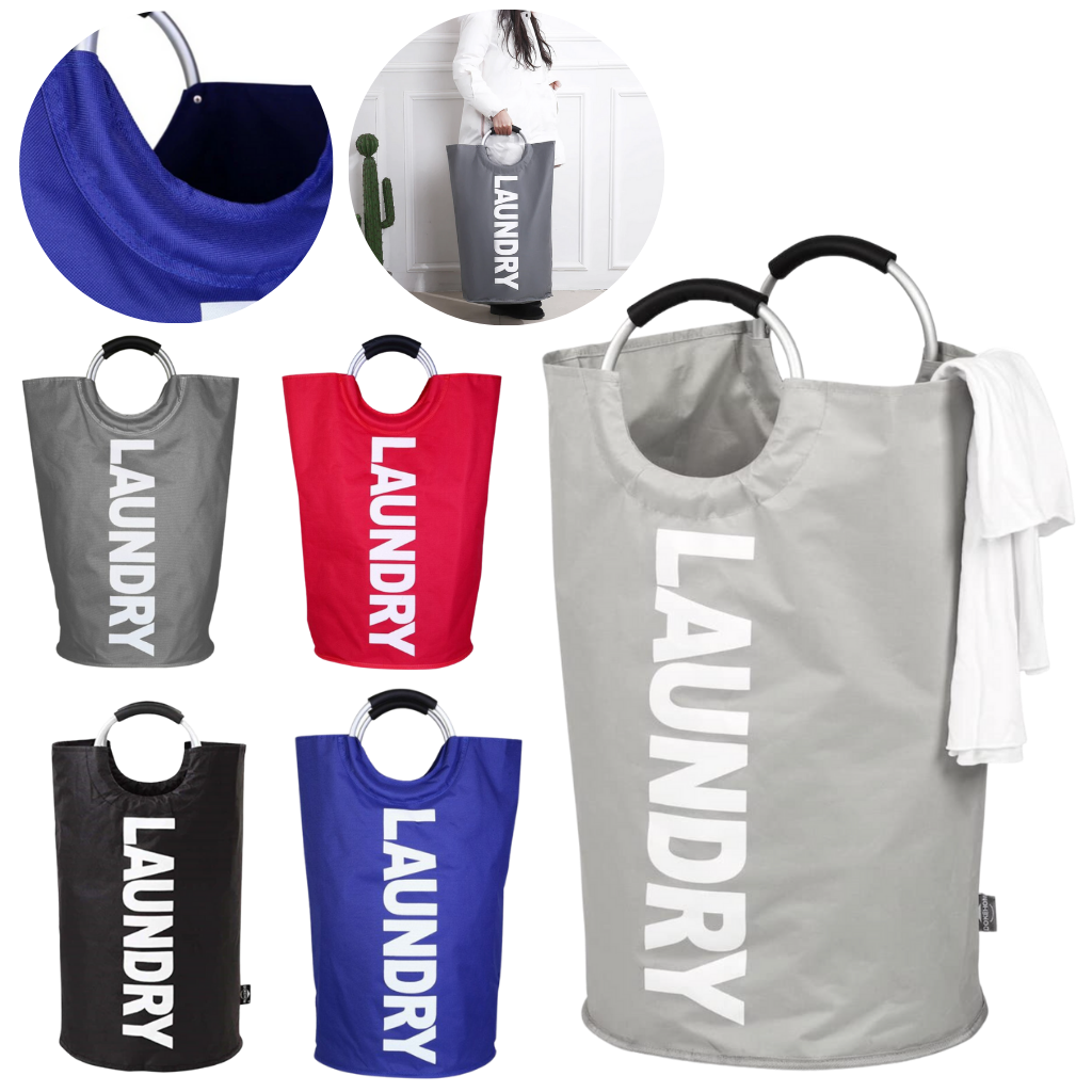 Sammenleggbar skittentøyskurv med håndtak - Ozerty