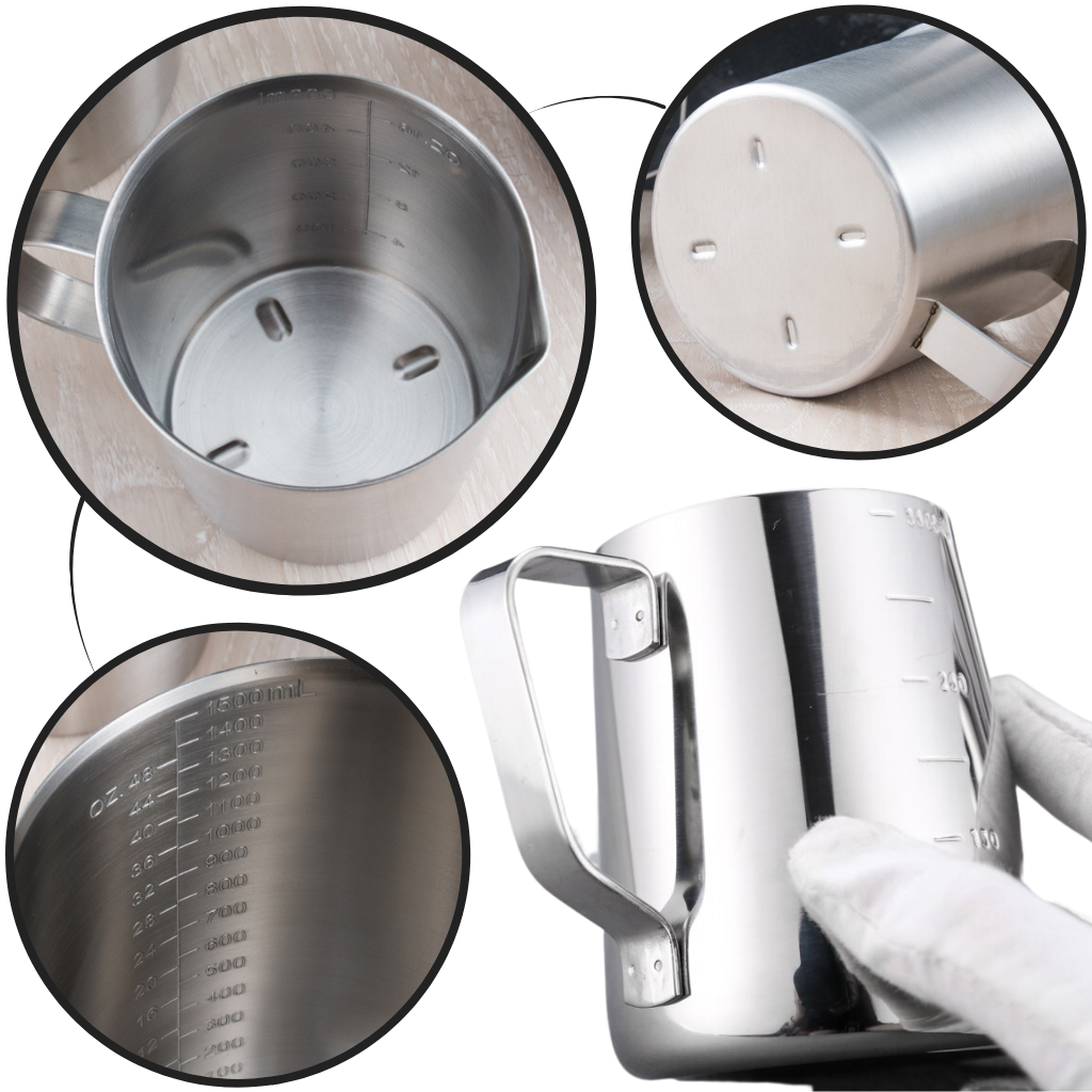 Melkeskummer kanne i rustfritt stål 100 ml - Ozerty