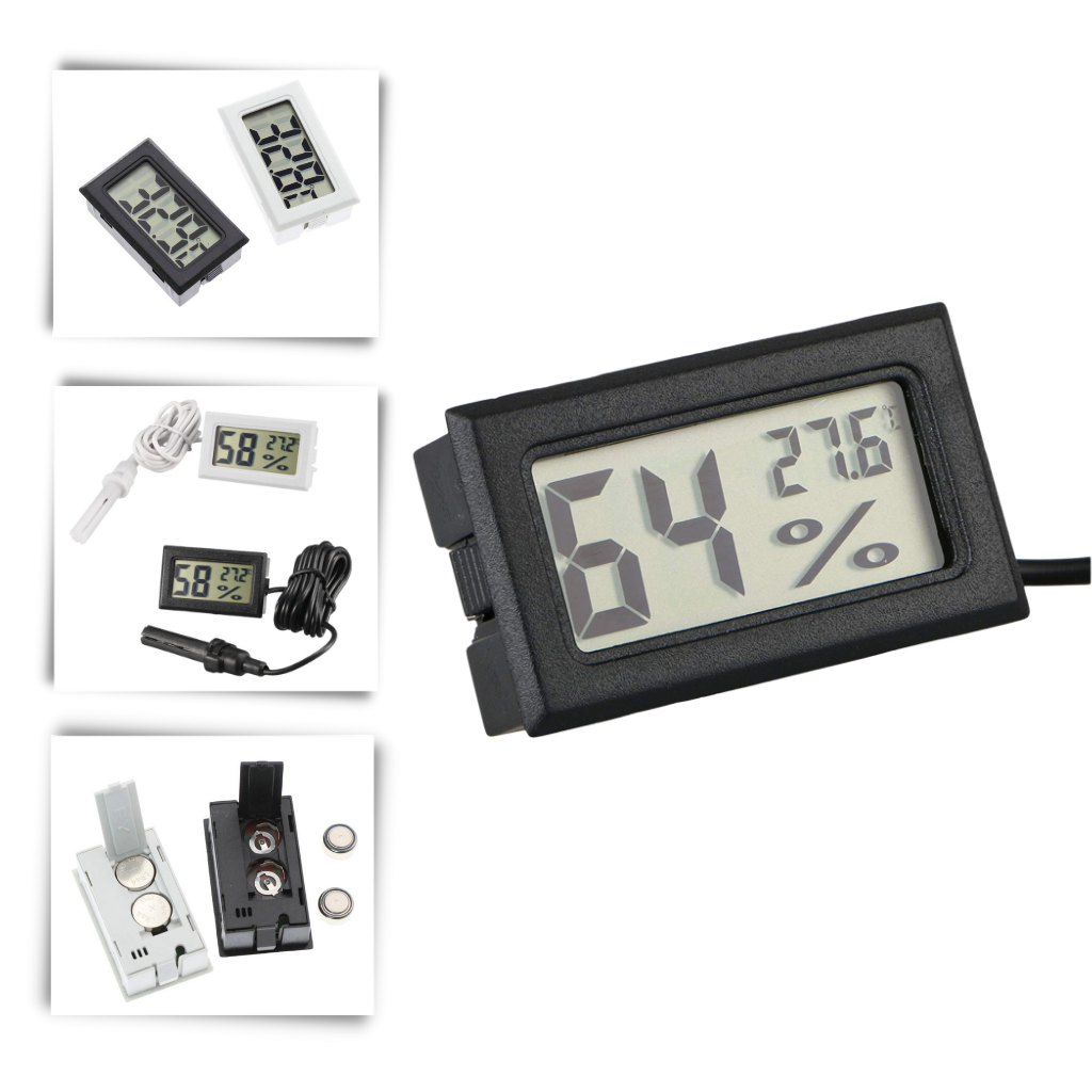 Mini Digitalt LCD Hygrometer Termometer - Ozerty