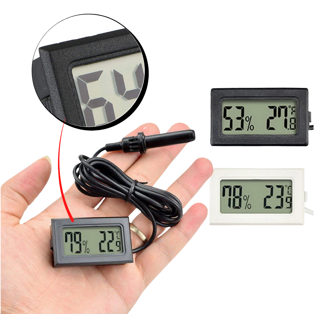 Mini Digitalt LCD Hygrometer Termometer - Ozerty