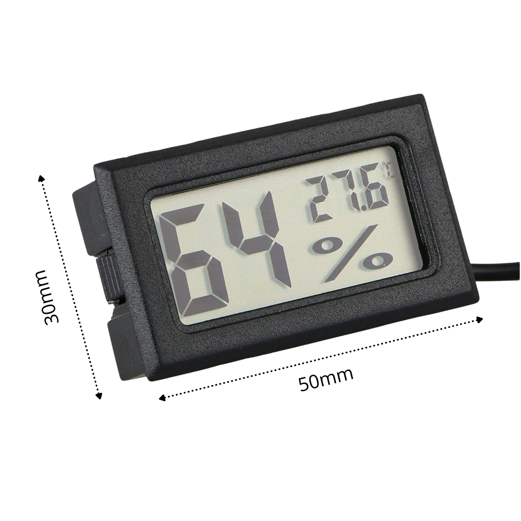Mini Digitalt LCD Hygrometer Termometer - Ozerty