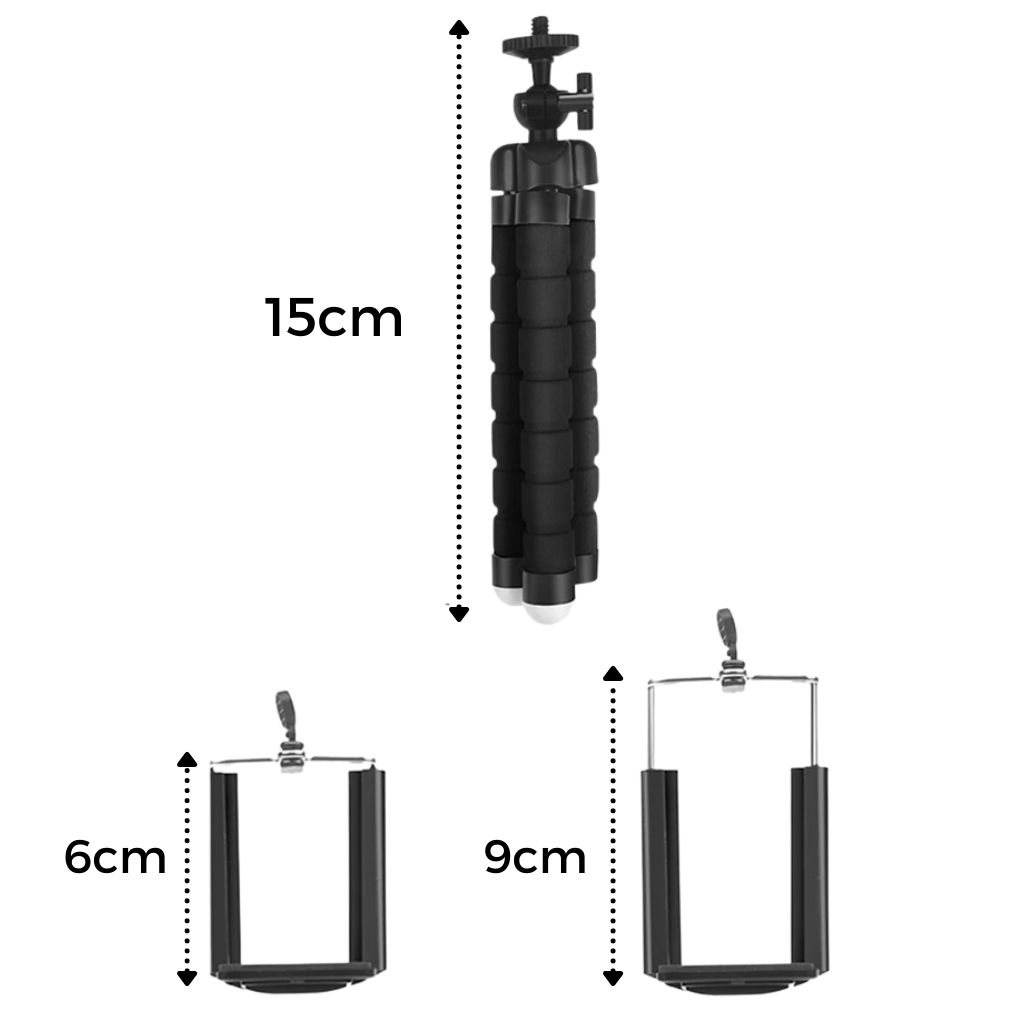 Mini fleksibelt telefonstativ  - Ozerty