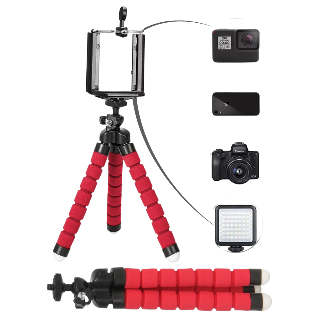 Mini fleksibelt telefonstativ  - Ozerty