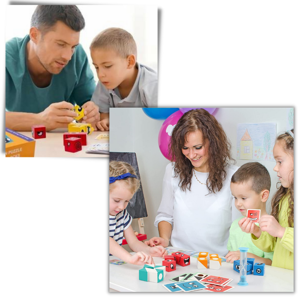 Montessori magisk terning emoji-spill - Ozerty