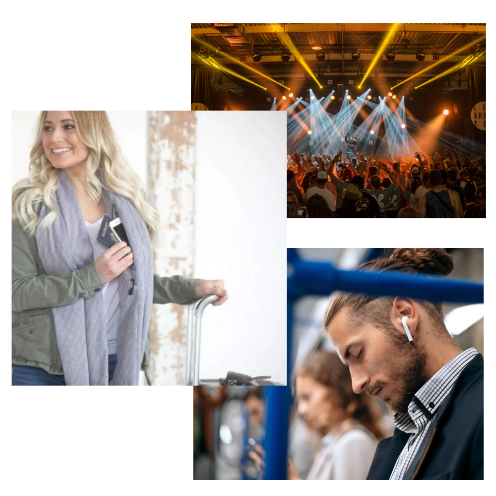 Varm hals med skjult lomme - Ozerty