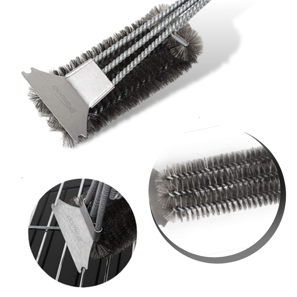 Rengøringsbørste til BBQ med mange anvendelsesmuligheder - Ozerty