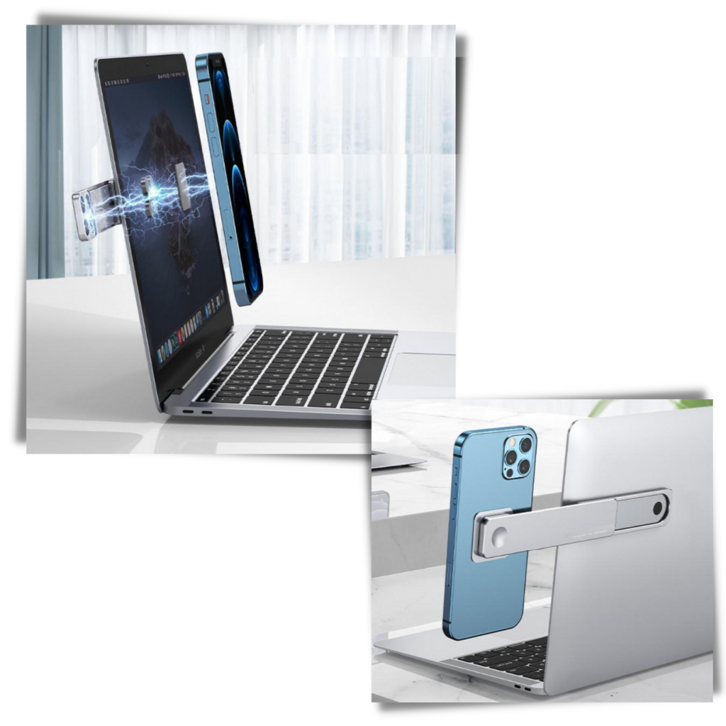 Justerbar allsidig telefonholder for laptop - Ozerty