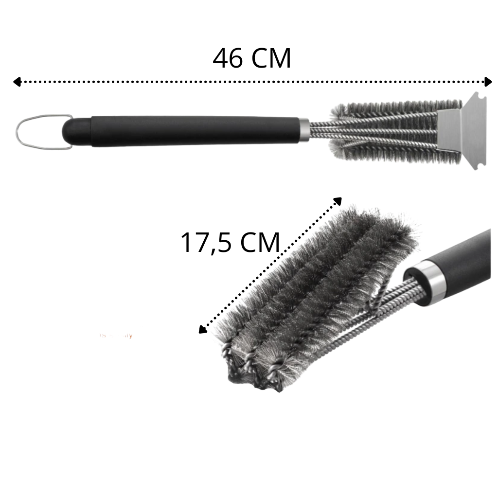 Rengøringsbørste til BBQ med mange anvendelsesmuligheder - Ozerty