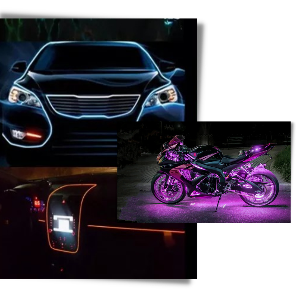 Fargerik neon LED-ledning - Ozerty