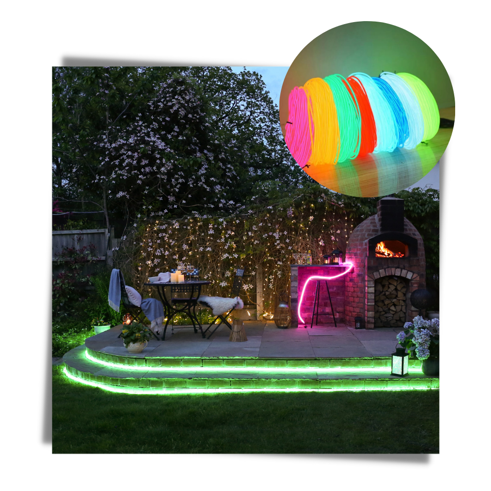 Fargerik neon LED-ledning - Ozerty