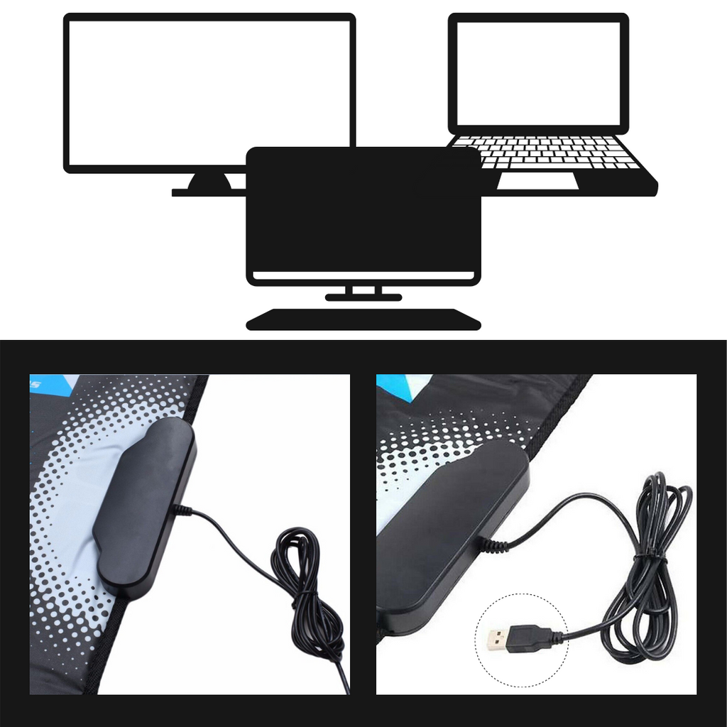 Sklisikker USB dansematte - Ozerty