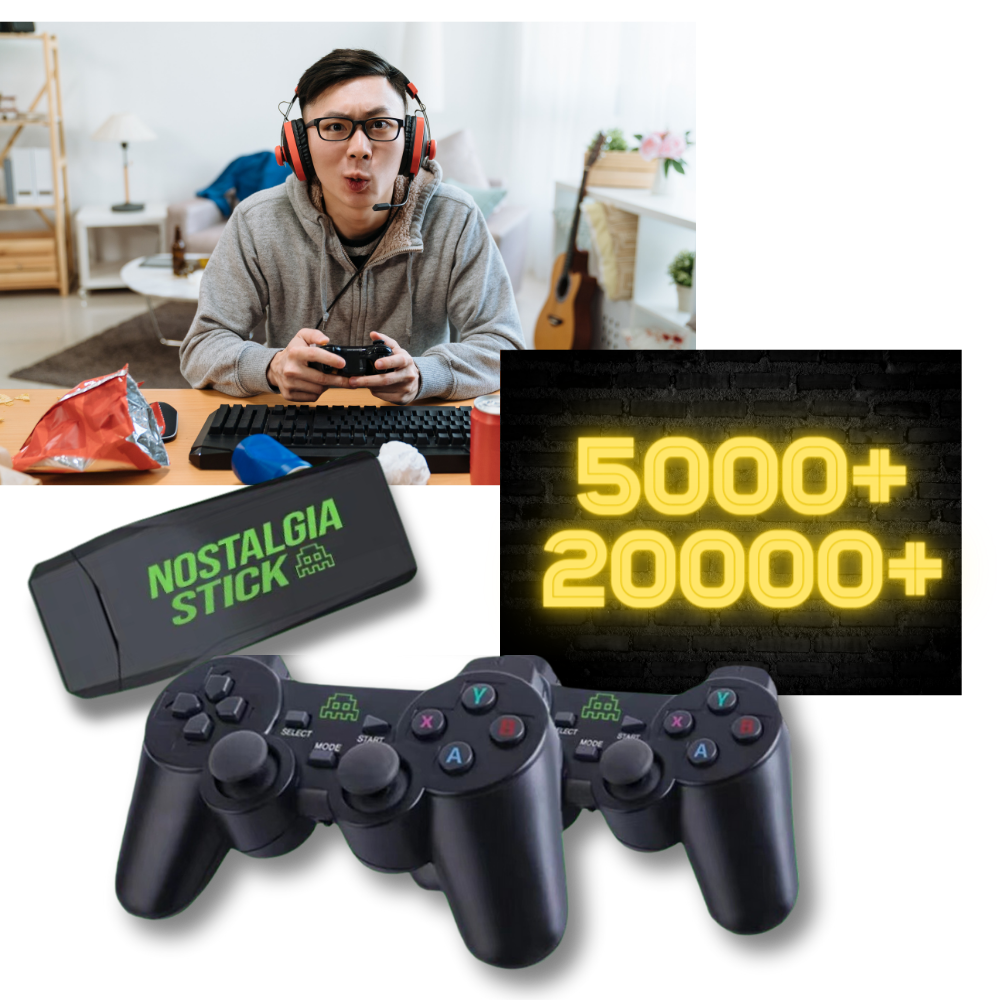 Retro videospillkonsoller og stick - Ozerty