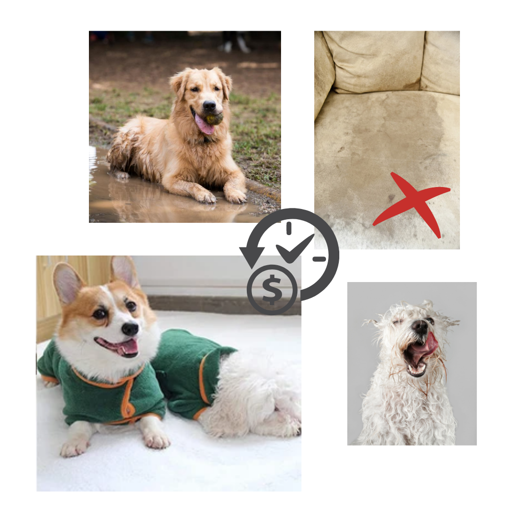 Superabsorberende badekåpe for kjæledyr - Ozerty