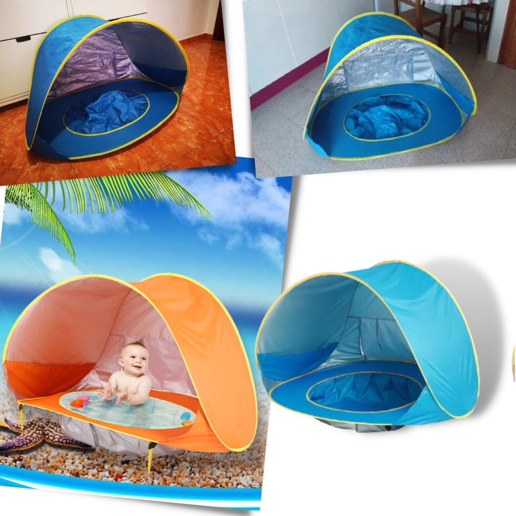Bærbart babytelt med mini-basseng til stranden - Ozerty