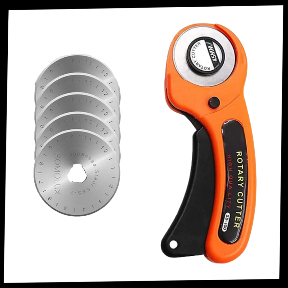 Stoffkutter med fem 45mm blader - Ozerty