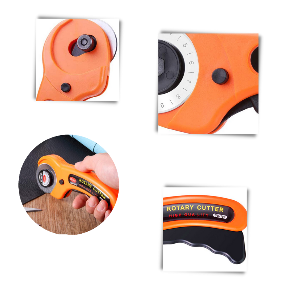 Stoffkutter med fem 45mm blader - Ozerty