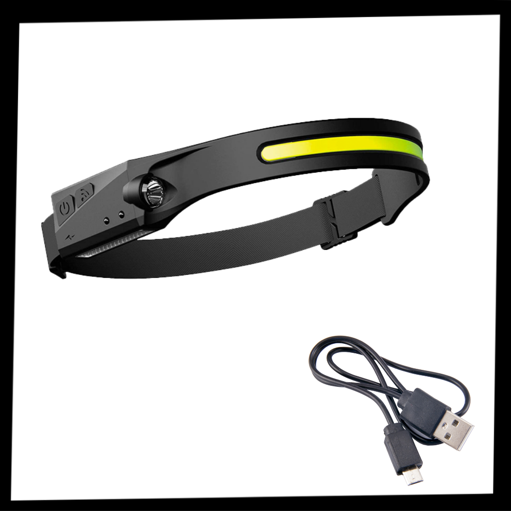 Oppladbar LED-hodelykt  - Ozerty