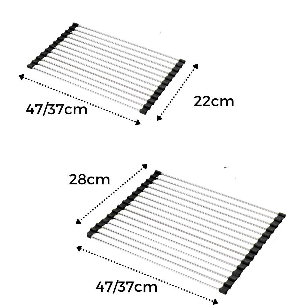 Opprullbart avløp i rustfritt stål for oppvask og mat - Ozerty