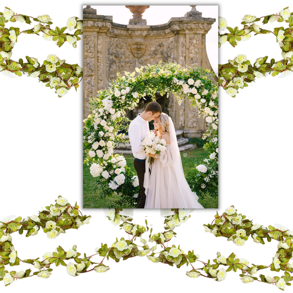 Kunstig rosegirlander - Ozerty