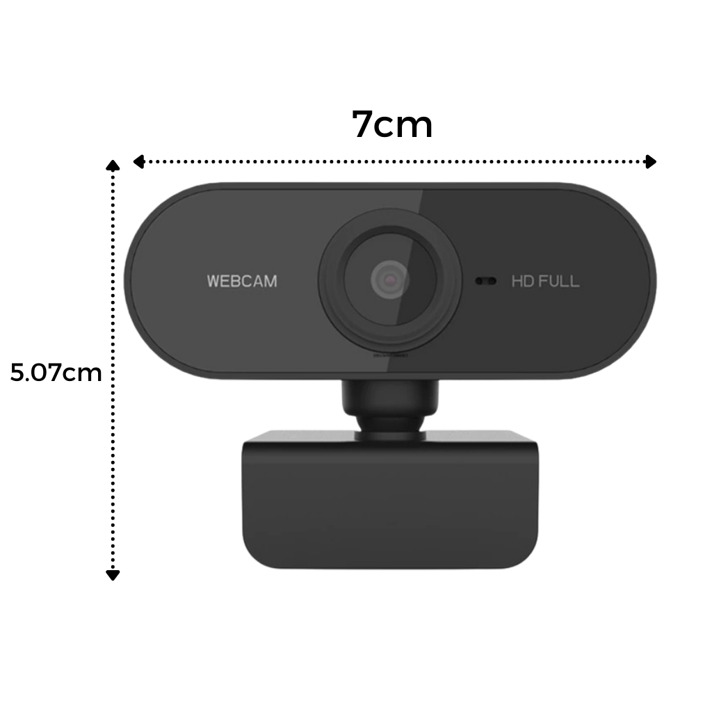 Roterende 1080p HD USB-webkamera med mikrofon - Ozerty