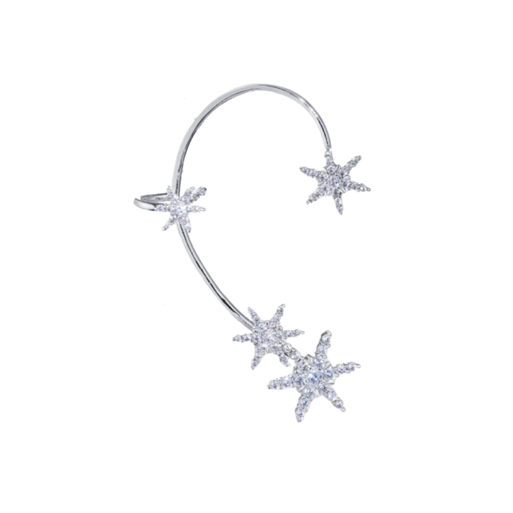 Et par Zirconia clip-on mote øredobber  - Ozerty