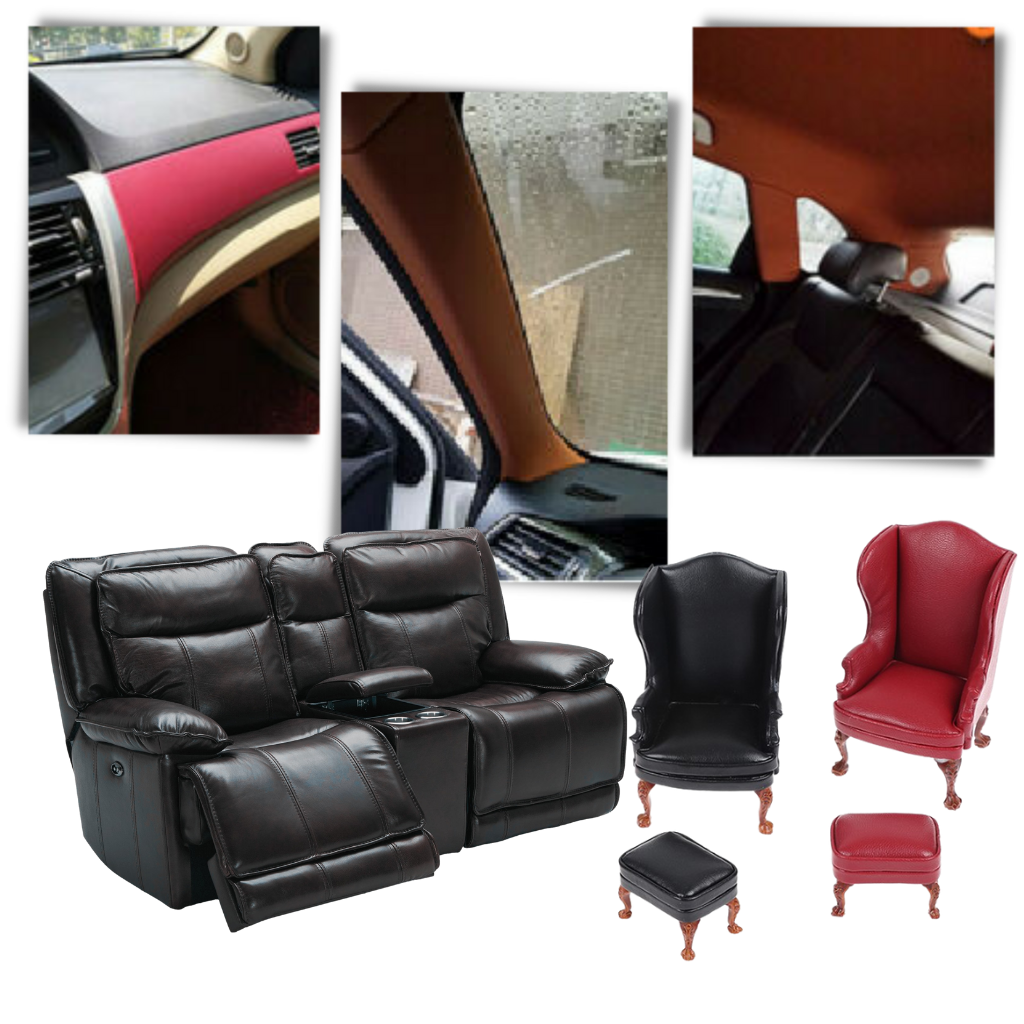 Selvklebende reparasjonslapp i skinn - Ozerty