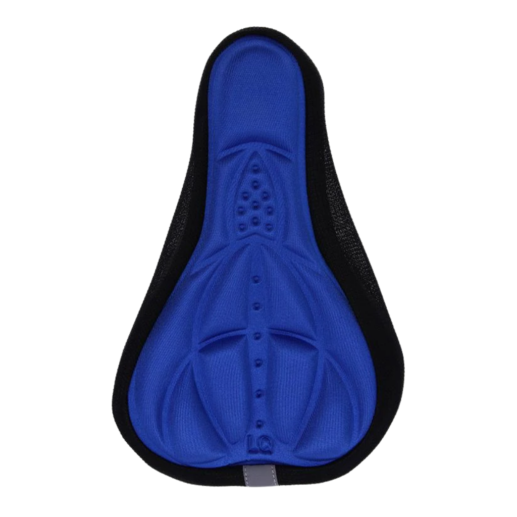 Silicone gel padded bicycle seat