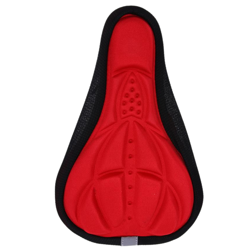 Silicone gel padded bicycle seat