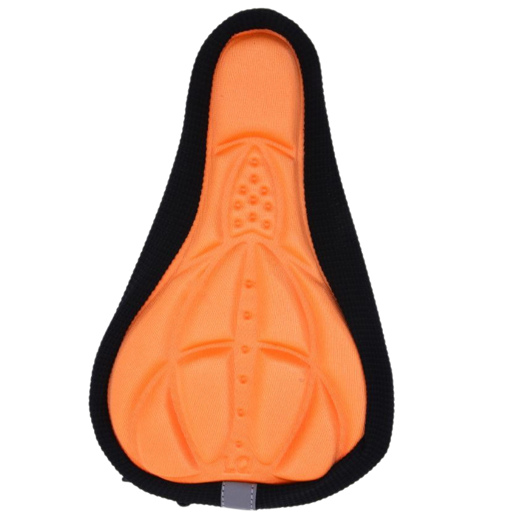 Silicone gel padded bicycle seat