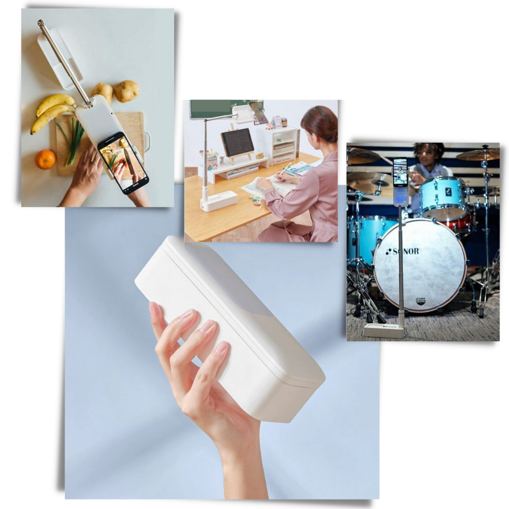 Smarttelefonholder med integrert Bluetooth-lyssett - Ozerty