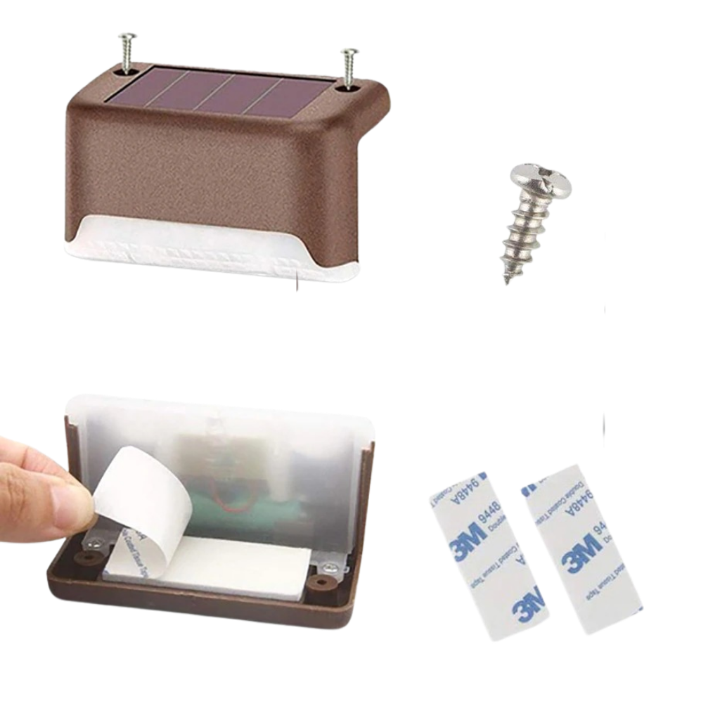 Solcelle LED-lys for trapper (4 stk) - Ozerty