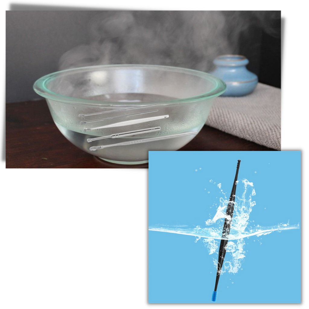 Verktøysett til rensing av ørevoks i rustfritt stål - Ozerty