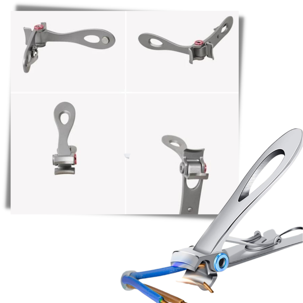 Negleklipper med bred kjeve i rustfritt stål - Ozerty