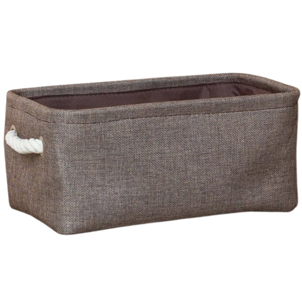 Stylish linen basket with rope handle