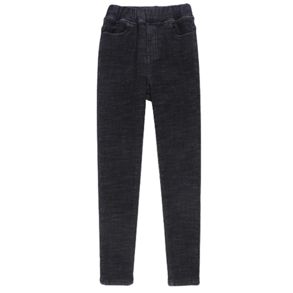 Jeggings for kvinner med termisk fleece - Ozerty